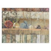 Rustieke  krant Patchwork Collage (10) Tafelkleed (Voorkant (Horizontaal))