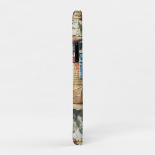 Rustieke krant Patchwork Collage (11) Case-Mate iPhone Case (Achterkant/rechts)