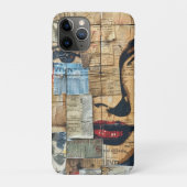 Rustieke krant Patchwork Collage (11) Case-Mate iPhone Case (Achterkant)