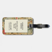 Rustieke  krant Patchwork Collage (1) Bagagelabel (Achterkant horizontaal)