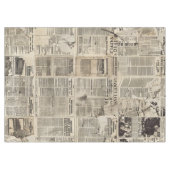 Rustieke krant Patchwork Collage (1) Tafelkleed (Voorkant (Horizontaal))