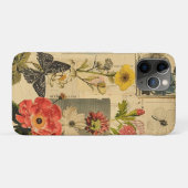 Rustieke krant Patchwork Collage (3) Case-Mate iPhone Case (Achterkant (horizontaal))