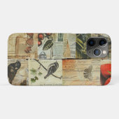 Rustieke  krant Patchwork Collage (4) Case-Mate iPhone Case (Achterkant (horizontaal))
