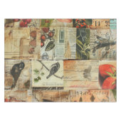 Rustieke krant Patchwork Collage (5) Tafelkleed (Voorkant (Horizontaal))