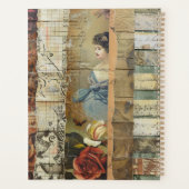 Rustieke krant Patchwork Collage (9) Planner (Achterkant)
