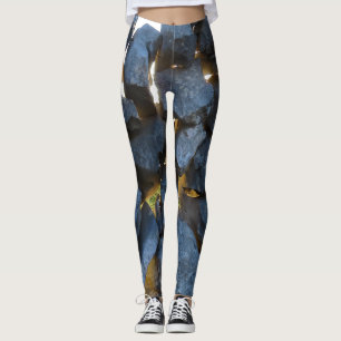 Rustieke Kroatische stenen muur fotografie Leggings