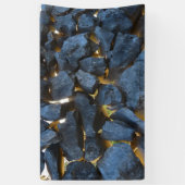 Rustieke Kroatische stenen muur fotografie Spandoek (Verticaal)