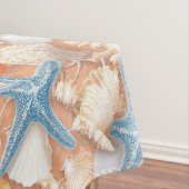 Rustieke Kust - Zeeschelpen, Zeesterren, Rif (4) Tafelkleed (Voorbeeld)