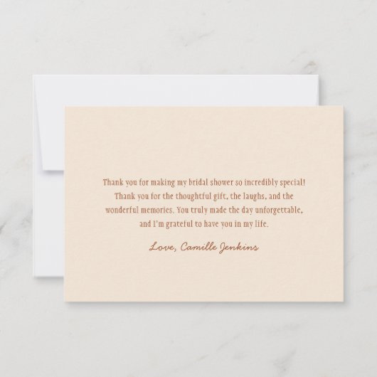 Rustieke laarzen en bubble hand getrokken dank u bedankkaart (Achterkant)