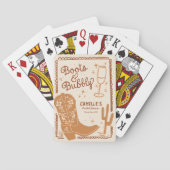 Rustieke laarzen en Bubble Hand getrokken Pokerkaarten (Achterkant)