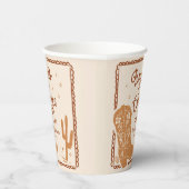 Rustieke laarzen en koffie Vrijgezellenfeest Papie Papieren Bekers (Rechts)