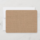 Rustieke Lace Burlap String Lights Opslaan van de  Save The Date (Achterkant)