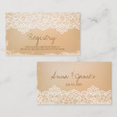 Rustieke, Lace Registry Kaart (Voorkant / Achterkant)