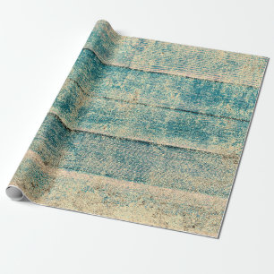Rustieke land Blauwgroen Sepia hout textuur Cadeaupapier