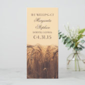 Rustieke land huwelijksprogramma's programma (Staand voorkant)