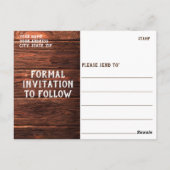 Rustieke Land Mason String Lights Opslaan van de d Briefkaart (Achterkant)