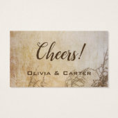 Rustieke  land weide Drink tickets Visitekaartjes (Achterkant)