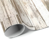Rustieke landboerderij schuur grijs wit houtnerf cadeaupapier (Rol Hoek)