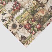 Rustieke landbouwgrond collage decoupage tissuepapier (Detail)