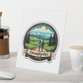 Rustieke Landelijke Charm Huwelijksuitnodiging | H Reclamebord Met Voetstuk (Insitu)