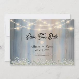 Rustieke landelijke schuur houten horizontale save the date