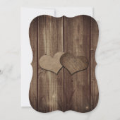 Rustieke landelijke schuur houten slingerlichtjes  save the date (Achterkant)