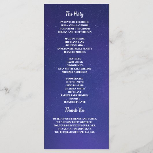 Rustieke landverlichting metselaar potten bruiloft programma (Achterkant)