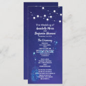 Rustieke landverlichting metselaar potten bruiloft programma (Voorkant / Achterkant)