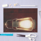 Rustieke lantaarn lichten kersen houten schuur bru tissuepapier (Craft)