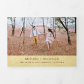 rustieke lantaarns allemaal in één bruiloft drieluik uitnodiging (Cover)