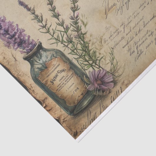  rustieke lavendel apotheek decoupage tissuepapier (Detail)