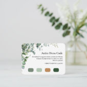 Rustieke Lavendel en Eucalyptus trouwkleding Informatiekaartje (Staand voorkant)