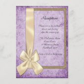 Rustieke Lavendel en hout bruiloft receptie Informatiekaartje (Voorkant)