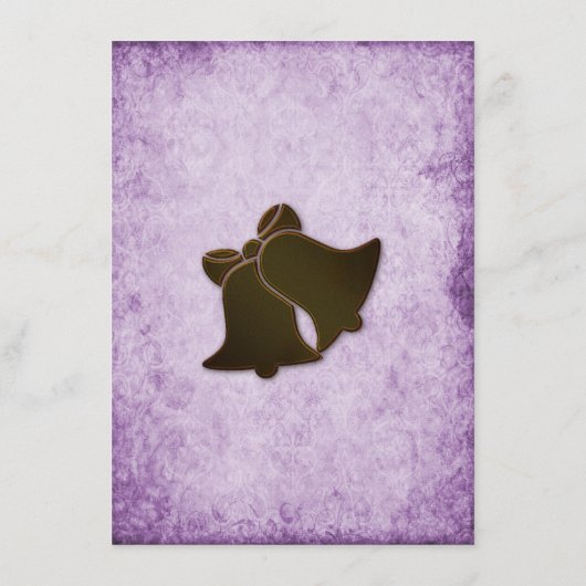 Rustieke Lavendel en hout bruiloft receptie Informatiekaartje (Achterkant)