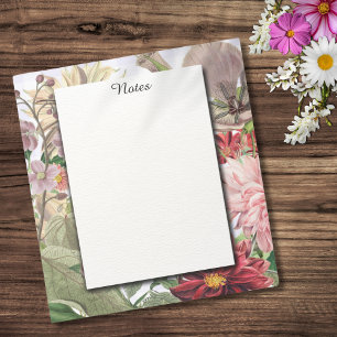 Rustieke Lavendel: Gingham en Wildbloemen Notitieblok