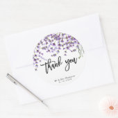rustieke lavendel trouw bedank sticker (Envelop)