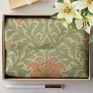Rustieke lelie William Morris pattern artsy Tissuepapier