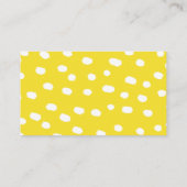 Rustieke Lemon Baby shower Luier Raffle Ticket Informatiekaartje (Achterkant)