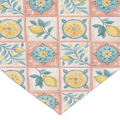 Rustieke Lemon Mediterraan-geïnspireerde  Patroon Lange Tafelloper (Hoek)