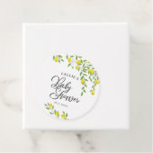 Rustieke Lemon Zomer Baby shower Bedankjes Labels (In situ)