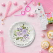 Rustieke Lente Lavendel Bloemen Douche 7" Bord (Feest)