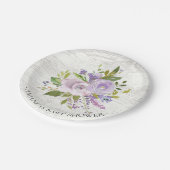 Rustieke Lente Lavendel Bloemen Douche 7" Bord (Gekanteld)