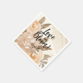 Rustieke liefde in Bloom Peach Floral Servet (Hoek)