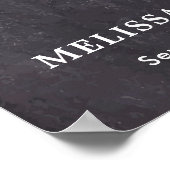 Rustieke Liefdevolle Herinnering Bloemige Madelief Poster (Hoek)