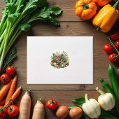 Rustieke lokaal geteelde boeren markt Baby shower Ronde Sticker