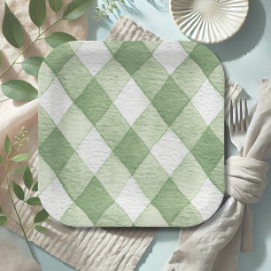 Rustieke Lokale Neutrale Spruit Baby Shower Papieren Bordje