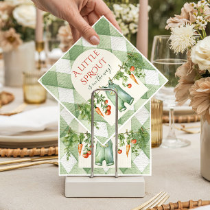 Rustieke Lokale Neutrale Spruit Baby Shower Servet