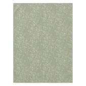 Rustieke madeliefjes op Sage Green, botanische lux Tafelkleed (Voorkant)