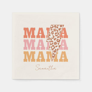 Rustieke "mama" herhaling servet