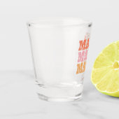 Rustieke "mama" herhaling shot glas (Links)